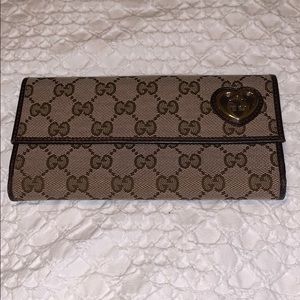 AUTHENTIC GUCCI GG CANVAS WALLET - 245723-9643
